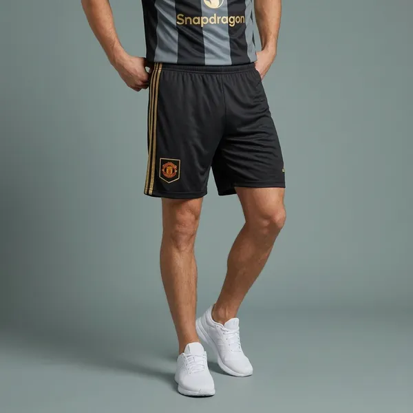 Black_Grey_Striped_Man_United_Retro_Jersey_set_with_shorts