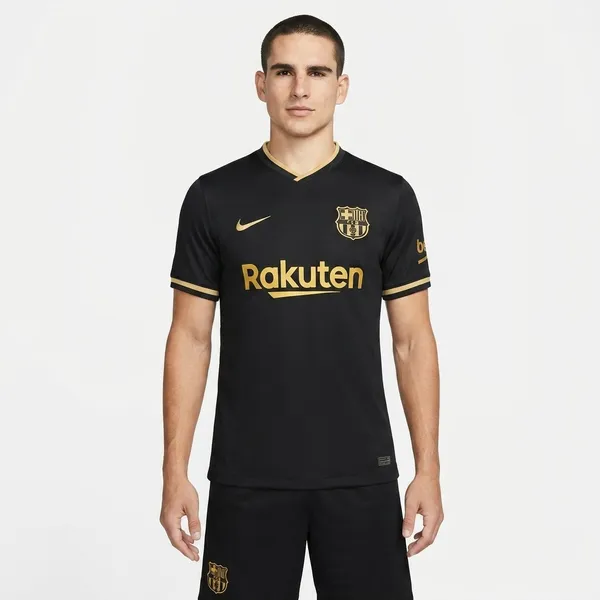 Black_and_Gold__Barca_Retro_jersey_set_with_shorts