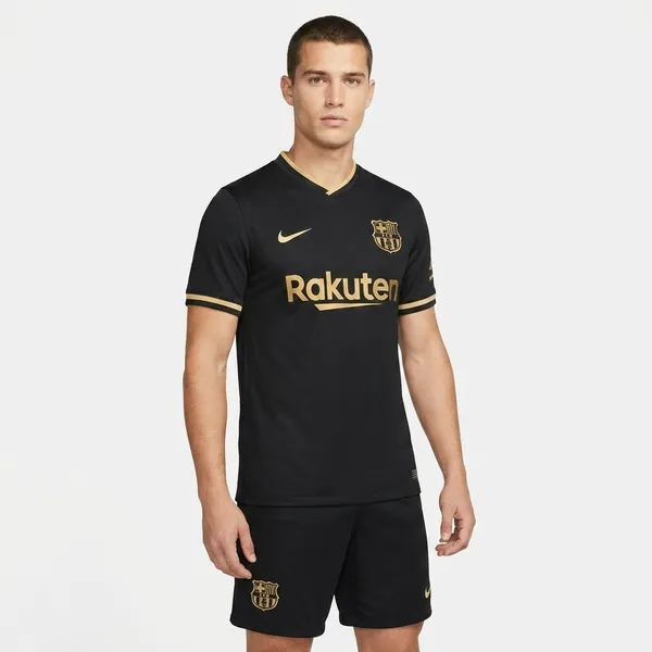 Black_and_Gold__Barca_Retro_jersey_set_with_shorts