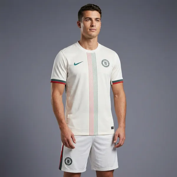 White_Nike_Chelsea_Retro_Jersey_set_with_shorts