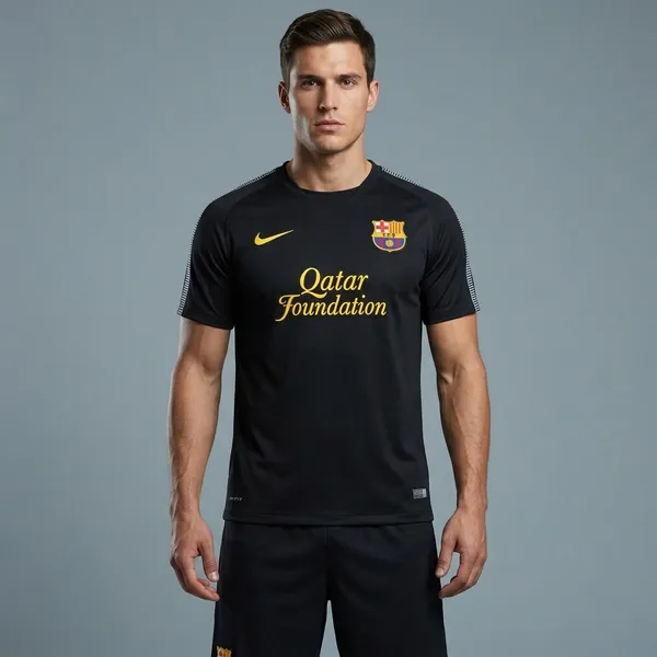 Black_Nike_Fc_Barcelona_Qatar_Retro_Jersey_set_with_shorts