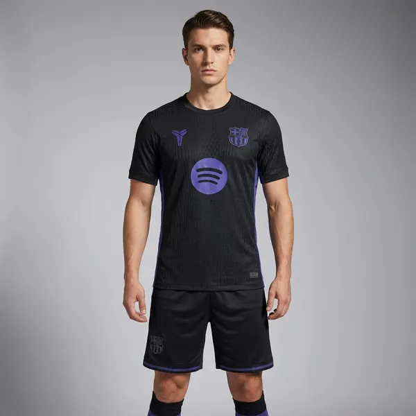 Black_And_Blue_Barca_Retro_Jersey_set_with_shorts