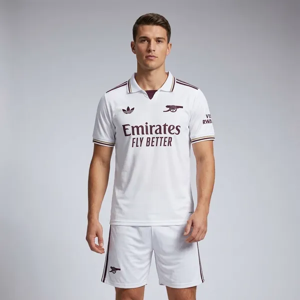 White_Emirates_Arsenal_Retro_Jersey_set_with_shorts
