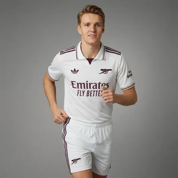 White_Emirates_Arsenal_Retro_Jersey_set_with_shorts