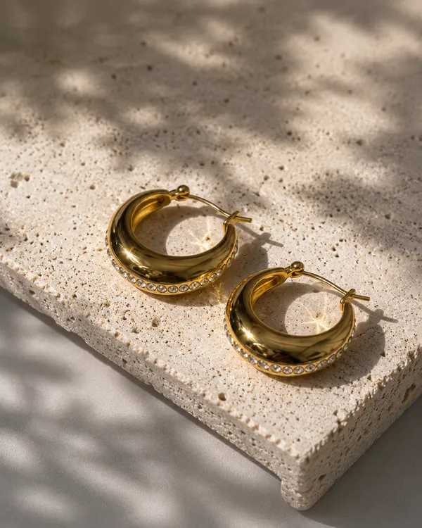 Gold_18K_Plated_Stainless_Steel_Legacy_Hoops_For_Women
