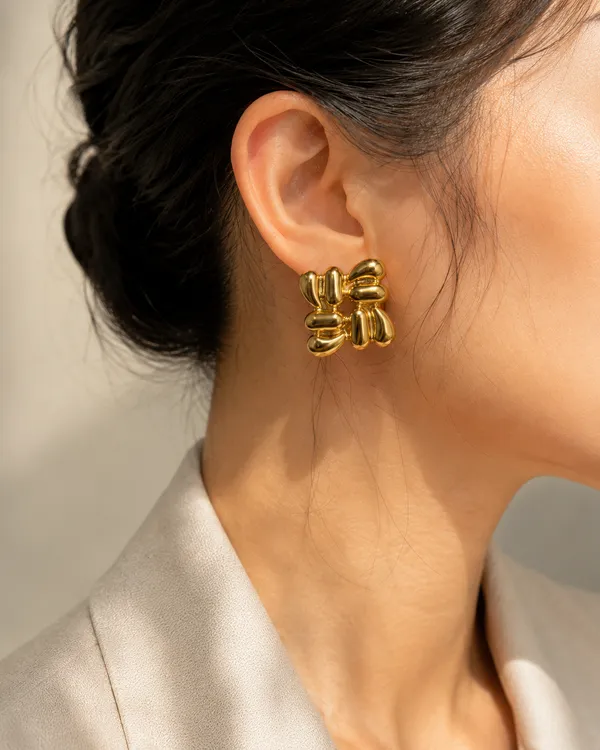 Gold_18K_Plated_Stainless_Steel_Aris_Earrings_For_Women