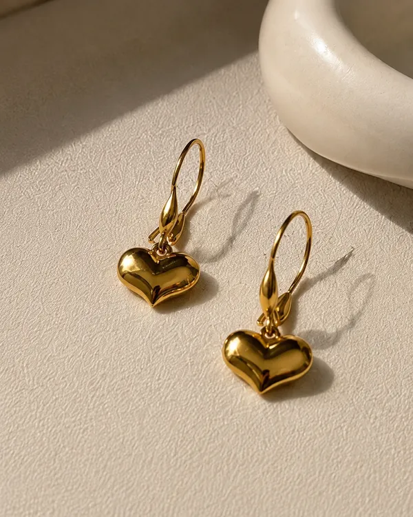 Gold_18K_Plated_Stainless_Steel_Valentina_Drop_Hoops_For_Women