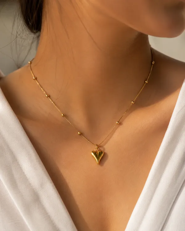 Gold_18K_Plated_Stainless_Steel_Mio_Amore_Necklace_For_Women