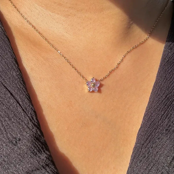 Purple_And_Gold_18K_Plated_Stainless_Steel_Lily_Necklace_For_Women