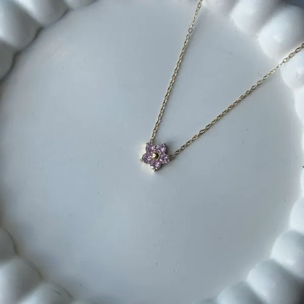 Purple_And_Gold_18K_Plated_Stainless_Steel_Lily_Necklace_For_Women