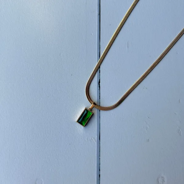 Gold_And_Green_18K_Plated_Stainless_Steel_Jade_Necklace_For_Women