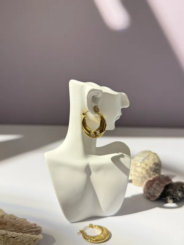 Gold_18K_Plated_Stainless_Steel_Monarch_Hoops_For_Women