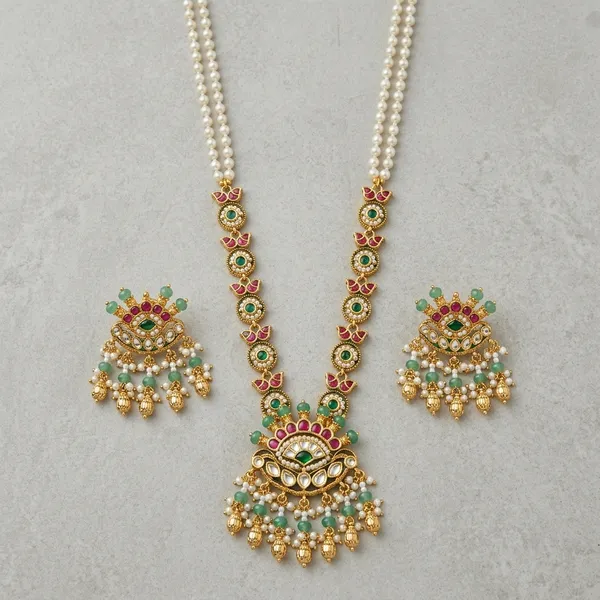 Multicolor_Kundan_Meenakari_Pearl_Chandbali_Necklace_Set_For_Women