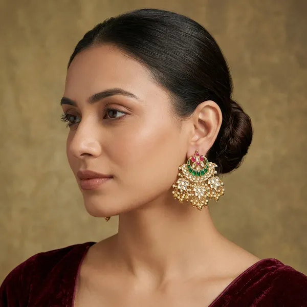 Gold_Kundan_Meenakari_Chandbali_Earrings_For_Women