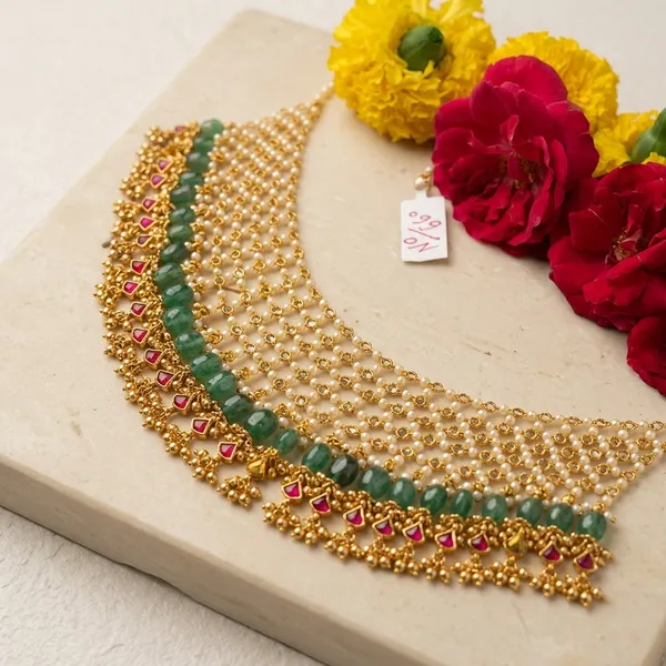 Multicolor_Pearl_Stone_Embellished_Traditional_Necklace_Set_For_Women