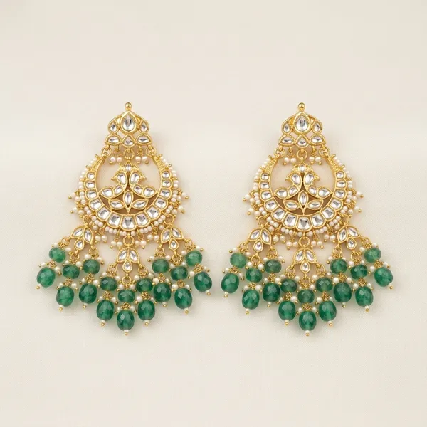 Gold_Green_Kundan_Stone_Chandbali_Earrings_For_Women