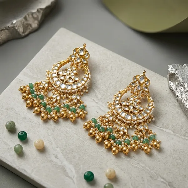 Gold_Green_Kundan_Stone_Chandbali_Earrings_For_Women