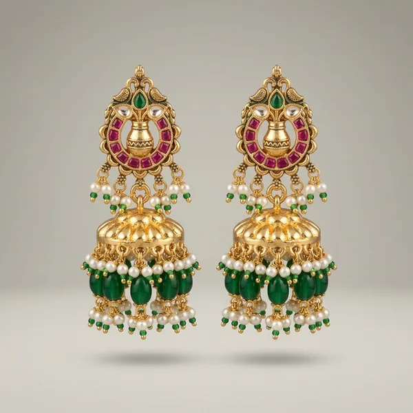 Gold_Pink_Kundan_Paisley_Jhumka_Earrings_With_Pearl_Drops_For_Women
