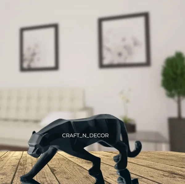 Black_Resin_Premium_Animal_Figurine_For_Home_Decor