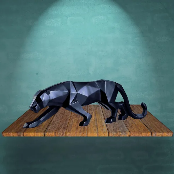 Black_Resin_Premium_Animal_Figurine_For_Home_Decor