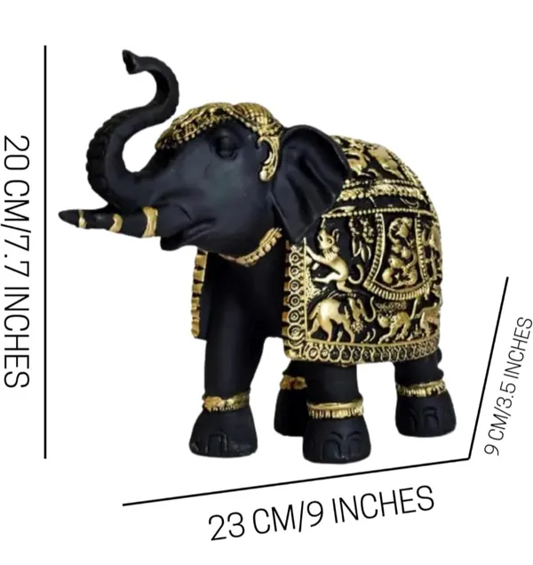 Black_And_Gold_Resin_Premium_Animal_Figurine_For_Home_Decor(Set_Of_2)