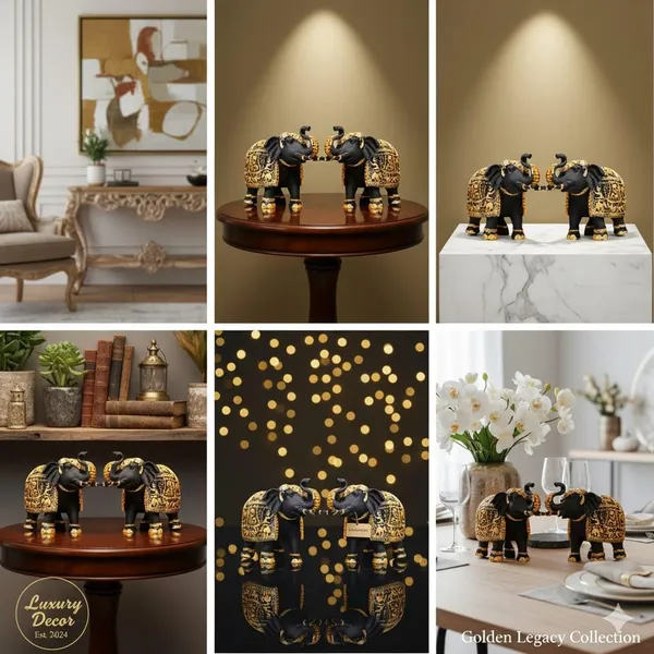 Black_And_Gold_Resin_Premium_Animal_Figurine_For_Home_Decor(Set_Of_2)