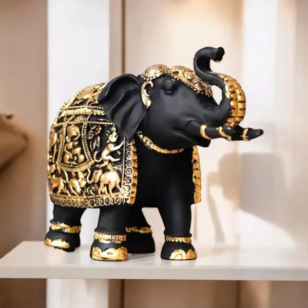 Black_And_Gold_Resin_Premium_Animal_Figurine_For_Home_Decor