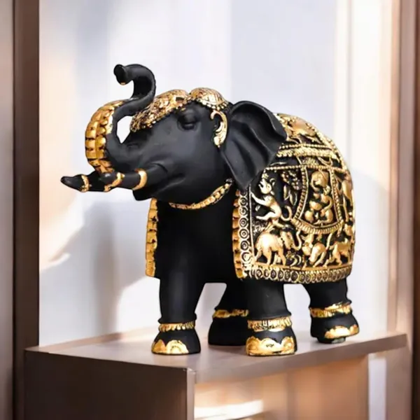 Black_And_Gold_Resin_Premium_Animal_Figurine_For_Home_Decor