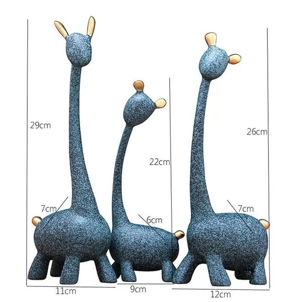 Blue_Resin_Premium_Animal_Figurine_For_Home_Decor_(Set_of_3)
