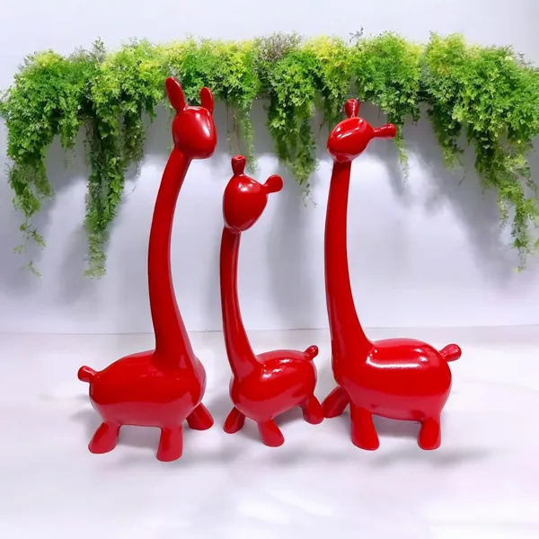 Red_Resin_Premium_Animal_Figurine_For_Home_Decor_(Set_of_3)