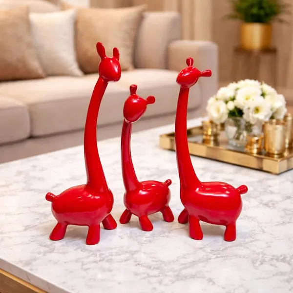 Red_Resin_Premium_Animal_Figurine_For_Home_Decor_(Set_of_3)