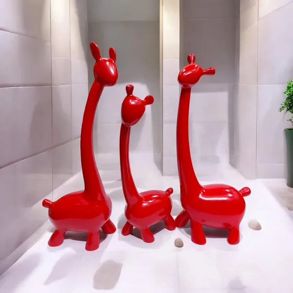 Red_Resin_Premium_Animal_Figurine_For_Home_Decor_(Set_of_3)