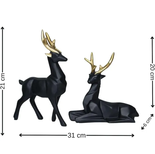 Black_And_Gold_Resin_Premium_Animal_Figurine_For_Home_Decor(Set_Of_2)