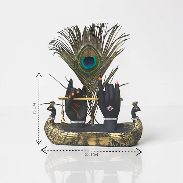 Black_And_Gold_Resin_Premium_Religious_Sculpture_For_Home_Decor