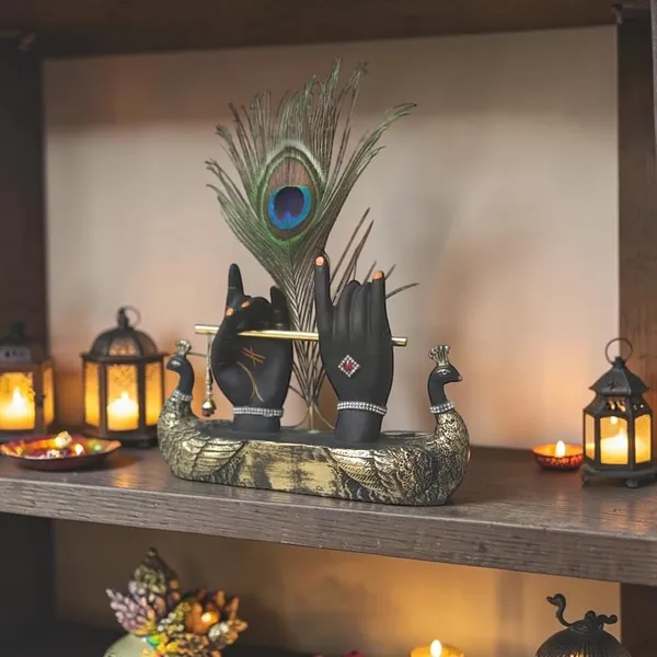 Black_And_Gold_Resin_Premium_Religious_Sculpture_For_Home_Decor