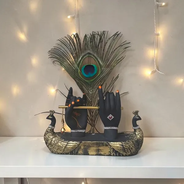Black_And_Gold_Resin_Premium_Religious_Sculpture_For_Home_Decor