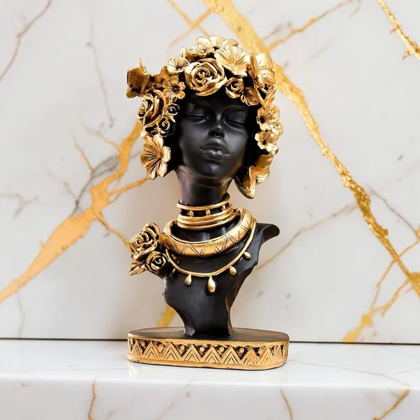 Black_And_Gold_Resin_Premium_Bust_Sculpture_For_Home_Decor