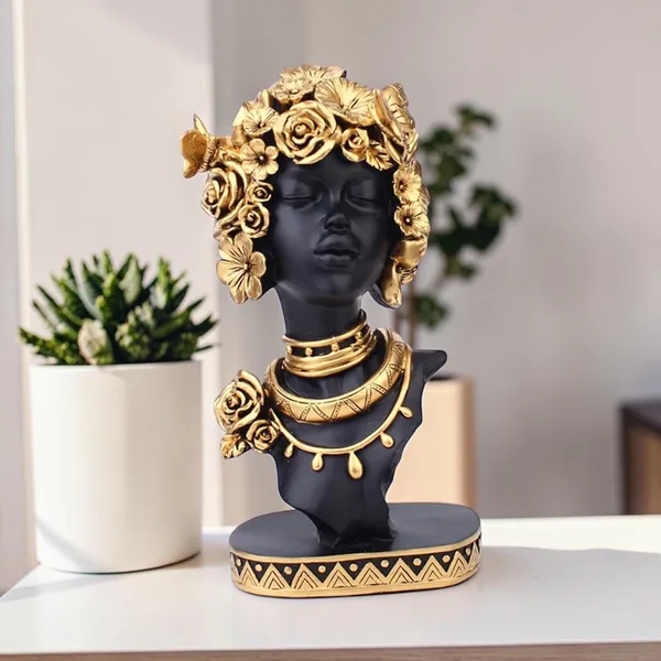 Black_And_Gold_Resin_Premium_Bust_Sculpture_For_Home_Decor
