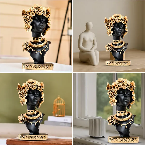 Black_And_Gold_Resin_Premium_Bust_Sculpture_For_Home_Decor