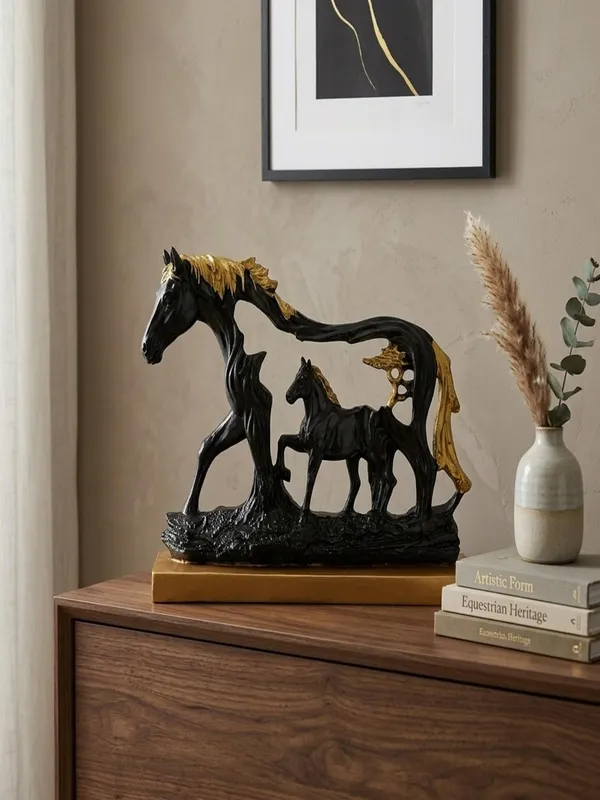 Black_And_Gold_Resin_Premium_Animal_Sculpture_For_Home_Decor