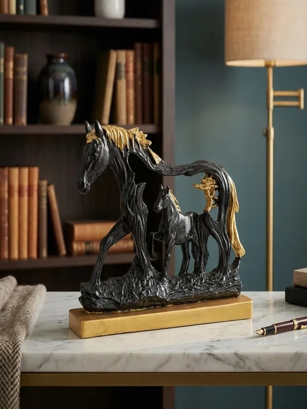 Black_And_Gold_Resin_Premium_Animal_Sculpture_For_Home_Decor