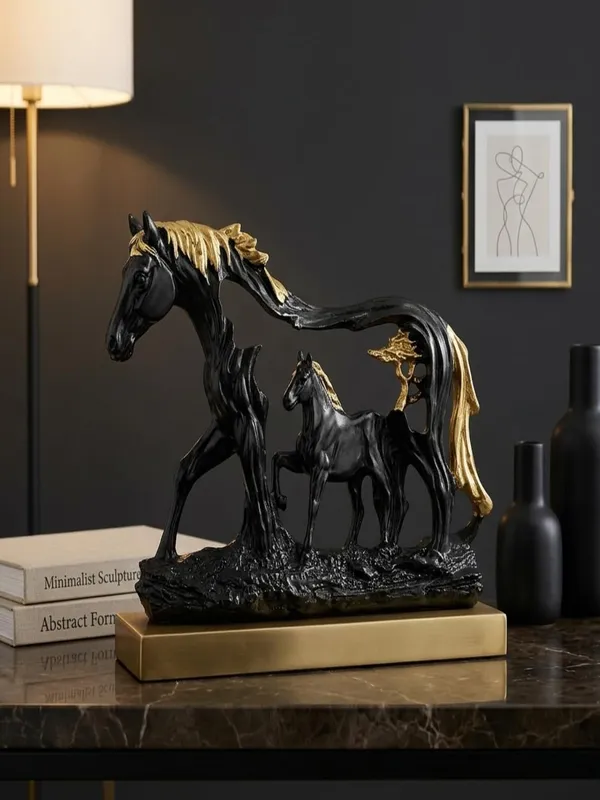 Black_And_Gold_Resin_Premium_Animal_Sculpture_For_Home_Decor