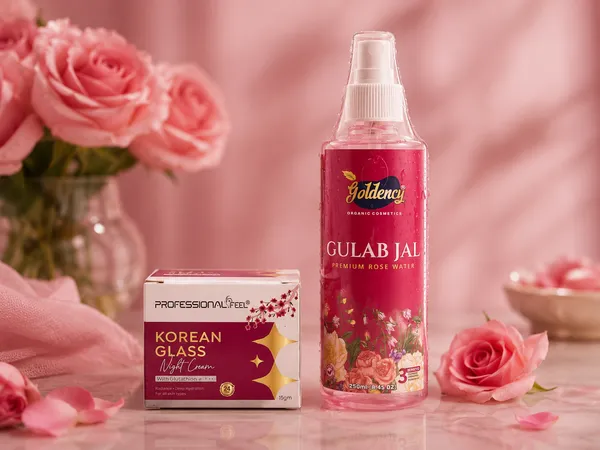 Golden'S_Rose_Water_&_Glutathione_Korean_Glass_Skin_Cream_Combo