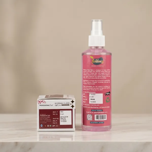 Golden'S_Rose_Water_&_Glutathione_Korean_Glass_Skin_Cream_Combo