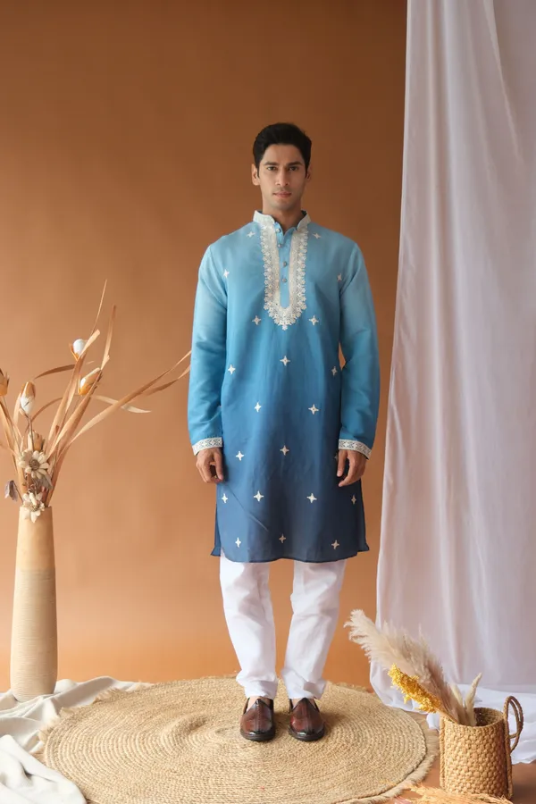 Nexoira_Men_Embroidered_Straight_Kurta_(Light_Blue)