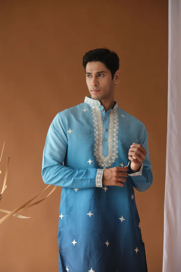 Nexoira_Men_Embroidered_Straight_Kurta_(Light_Blue)