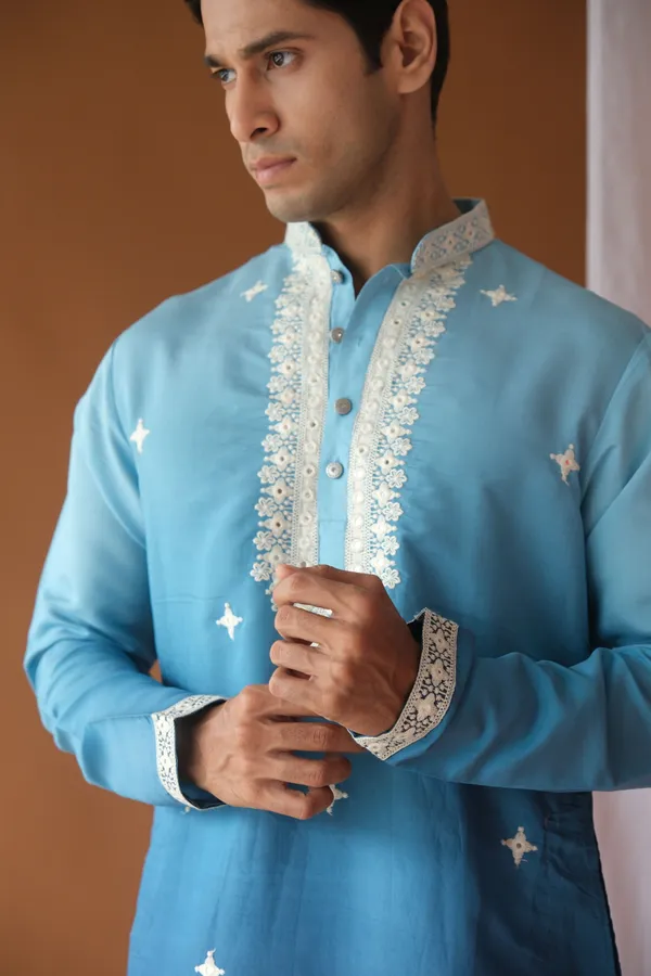 Nexoira_Men_Embroidered_Straight_Kurta_(Light_Blue)