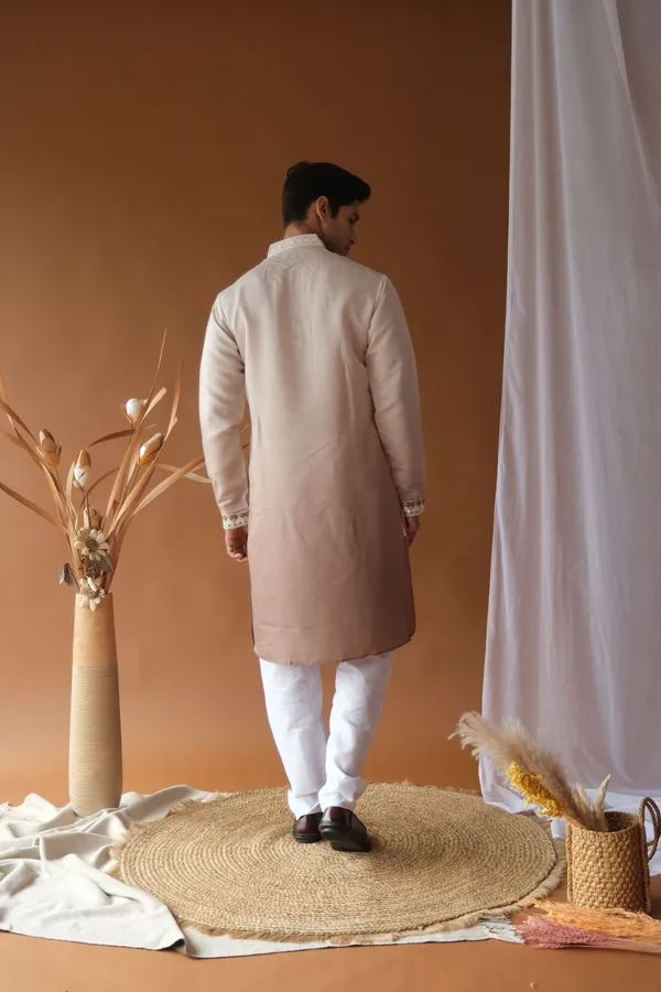 Nexoira_Men_Embroidered_Straight_Kurta_(Brown)