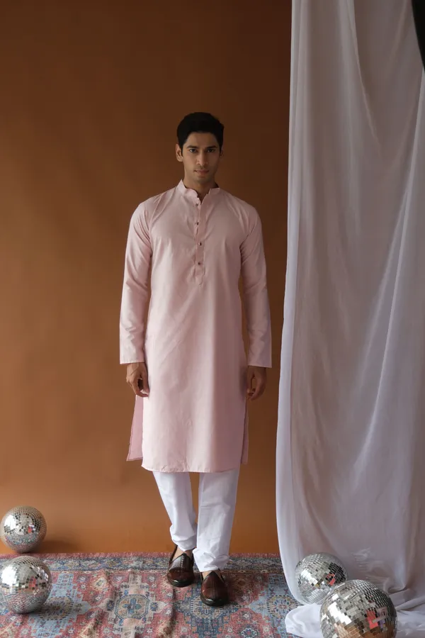 Nexoira_Men_Solid_Straight_Kurta_(Pink)