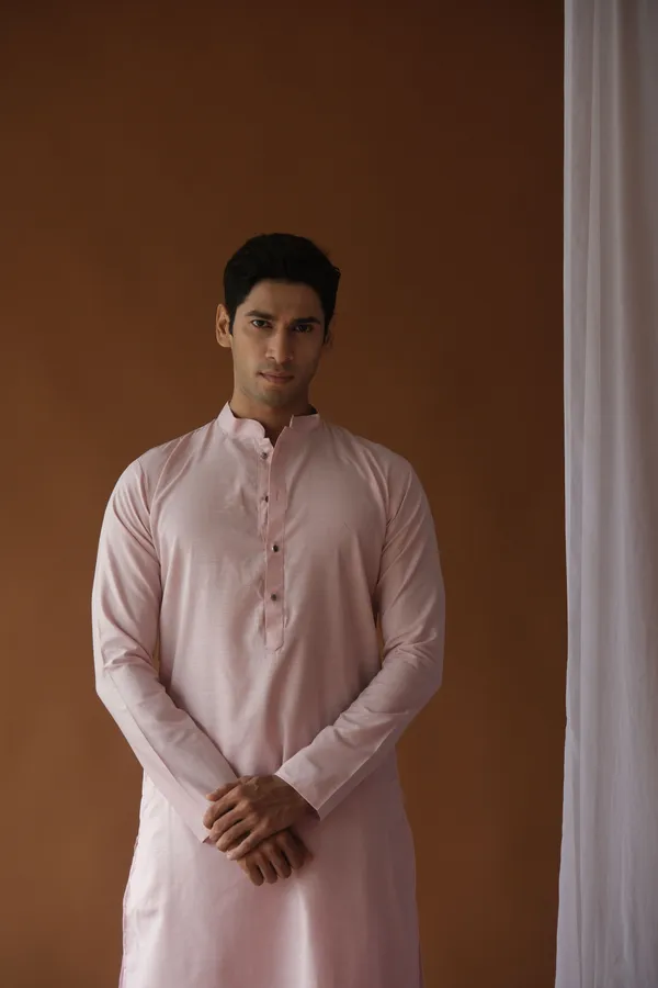Nexoira_Men_Solid_Straight_Kurta_(Pink)